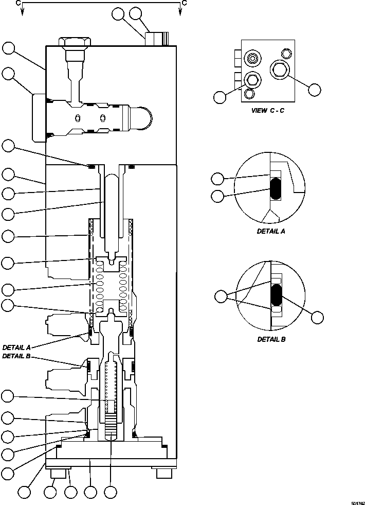 VALVE, RELAY (SEE INDEX) PC1024 KOMATSU
