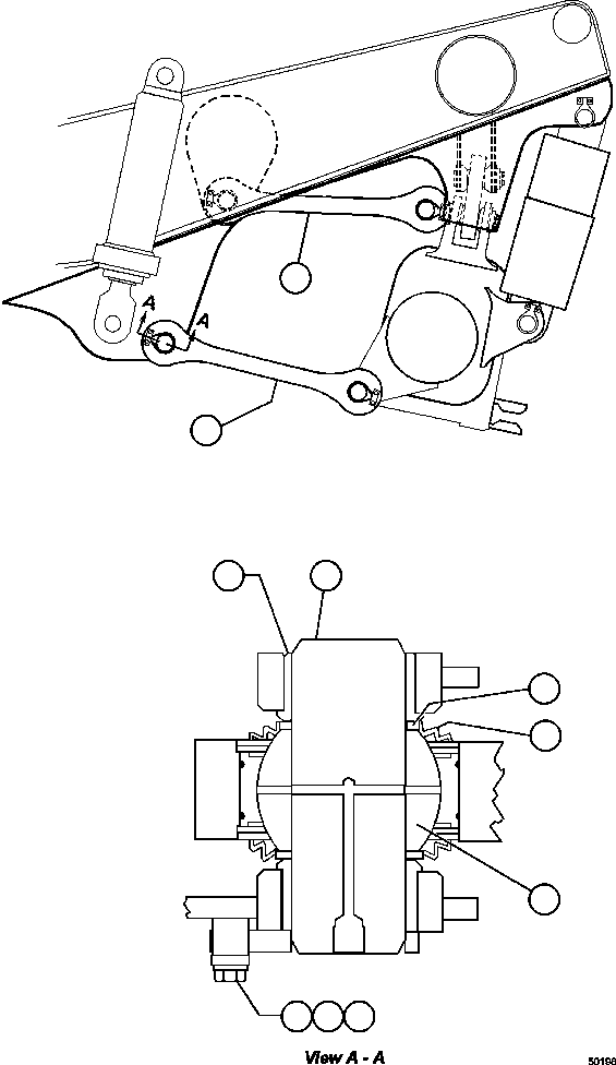NOTE: (1) INCLUDED IN AK3876 REAR AXLE PIN KIT. AK3876 KOMATSU