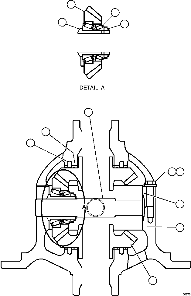DIFFERENTIAL ASSEMBLY (SEE FIG 50273) 562-22-31900 KOMATSU