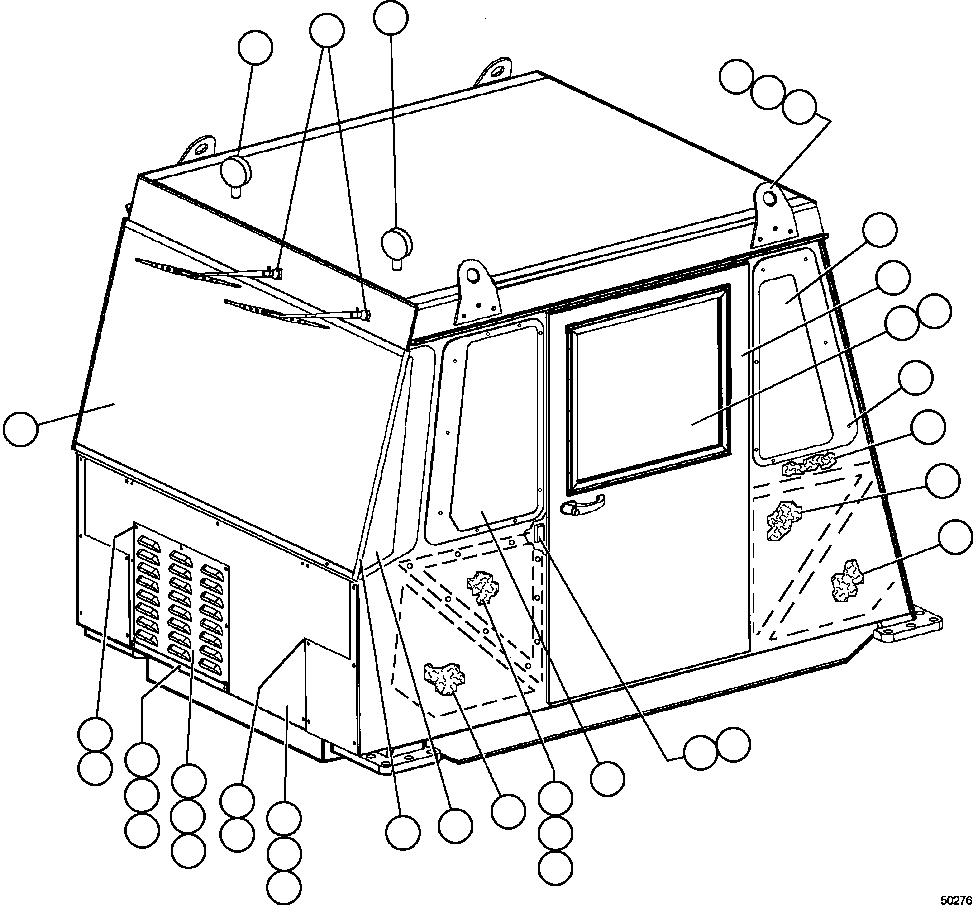 COVER - L.H. SM4396 KOMATSU