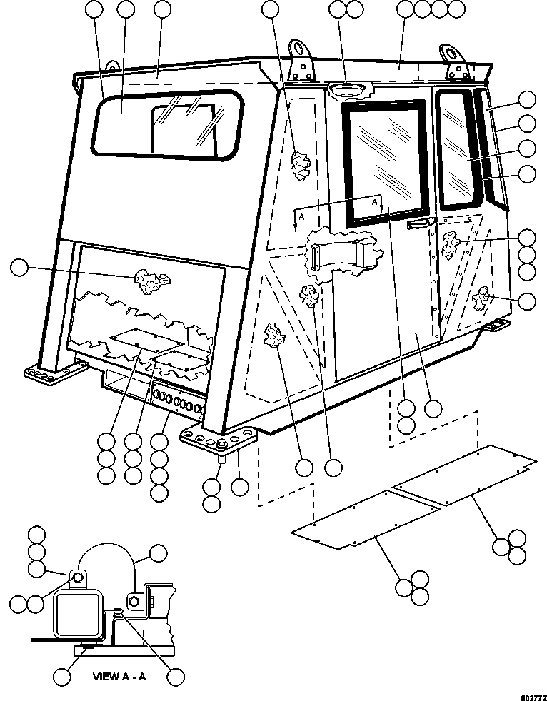 HARNESS, OPERATOR'S CAB (8) EJ6471 KOMATSU