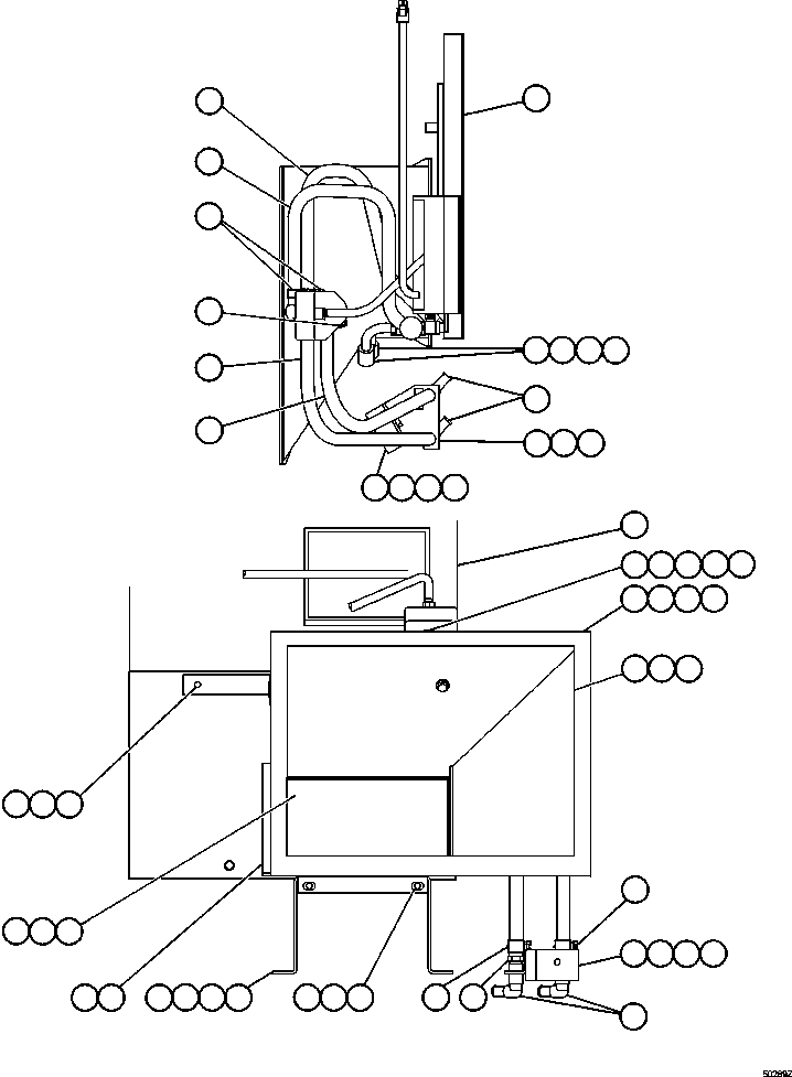 HEATER/AIR CONDITIONER ASSEMBLY (SEE INDEX) (2) EK3000 KOMATSU