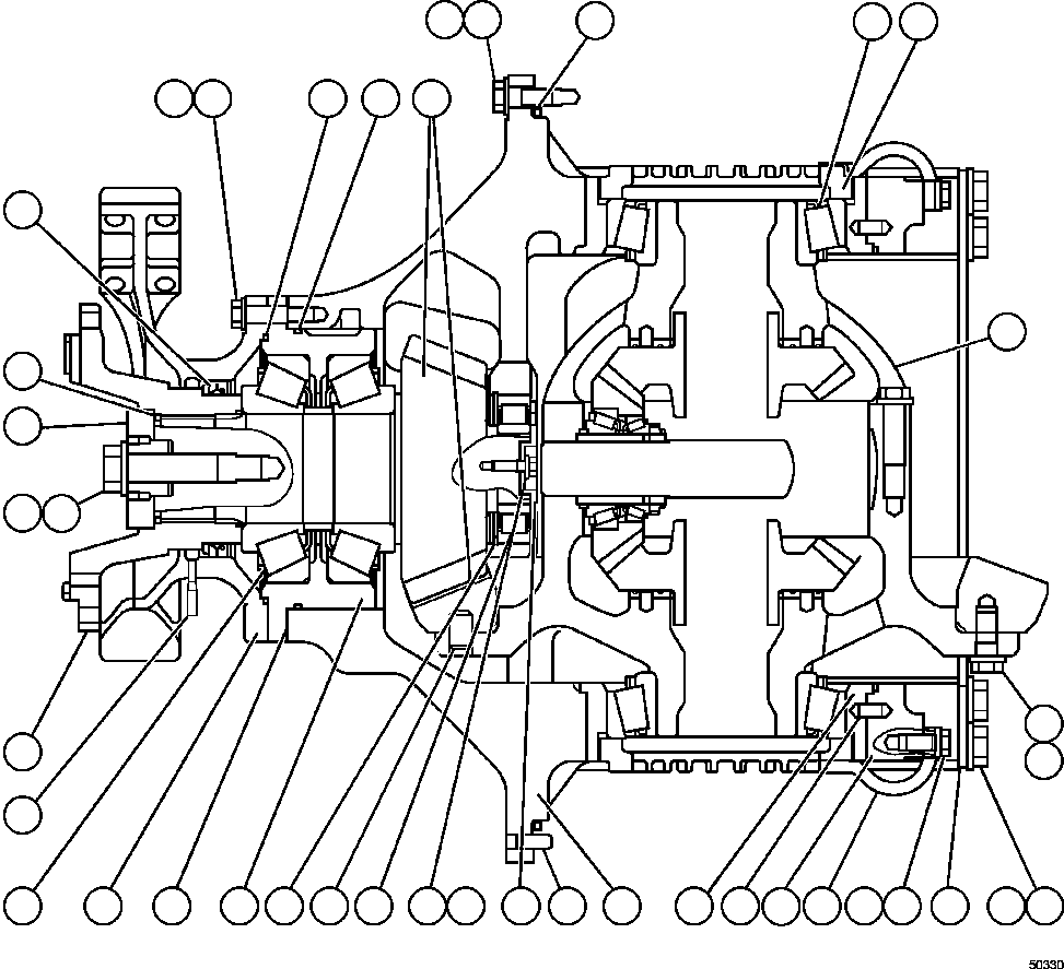 GEAR SET (2) 562-22-00063 KOMATSU