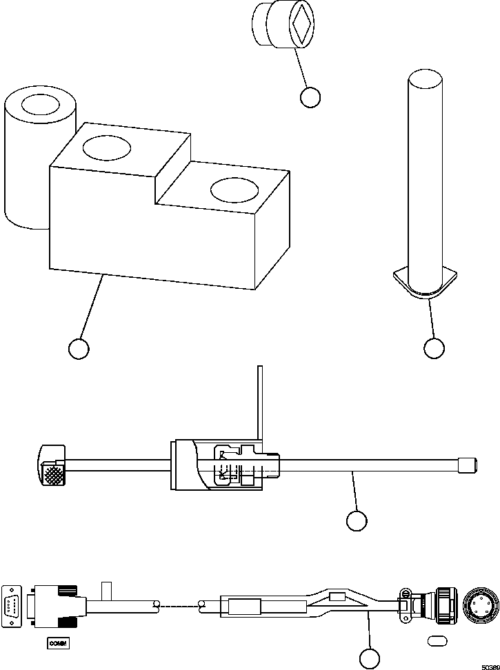 HARNESS, BRAKE SERVICE TOOL - R.H. EJ9233 KOMATSU