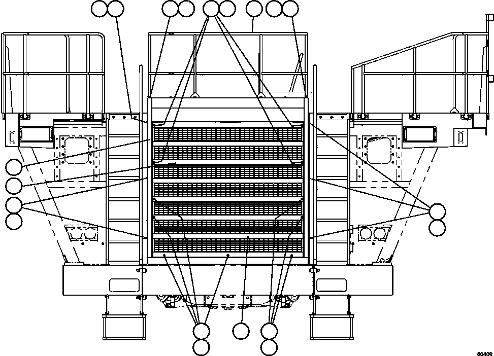 HANDRAIL, CENTER EH6501 KOMATSU