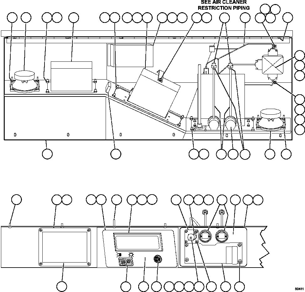 HARNESS, OVERHEAD DASH (5) EJ6465 KOMATSU