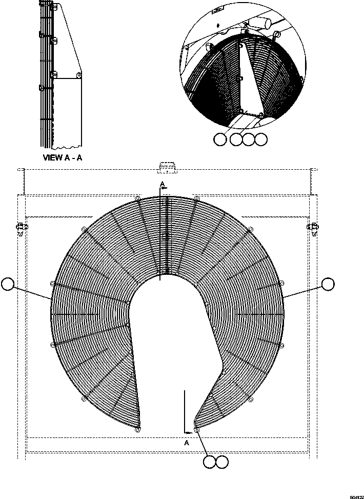 GUARD, FAN - L.H. EH5791 KOMATSU