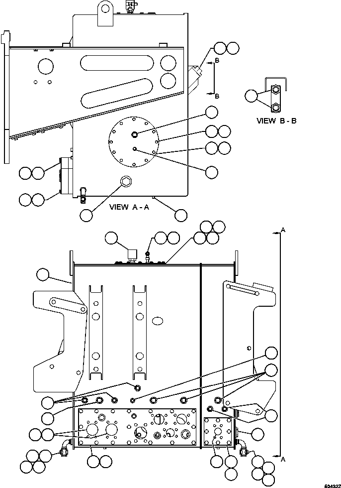TANK, HYDRAULIC (1) EH6593 KOMATSU