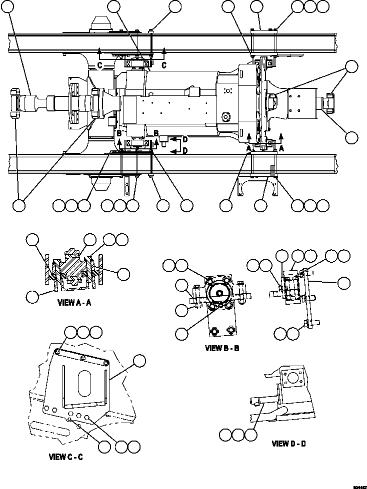 MOUNT, OUTER FRONT - R.H. EL7979 KOMATSU