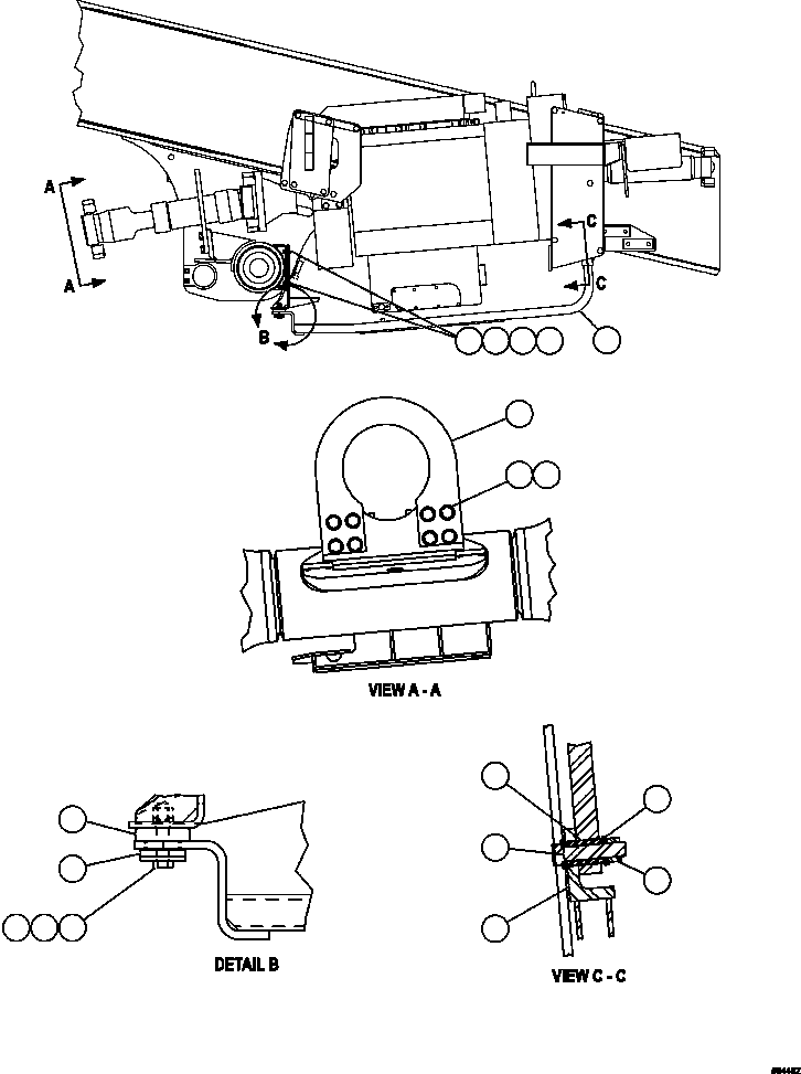 GUARD, REAR DRIVESHAFT EF7628 KOMATSU