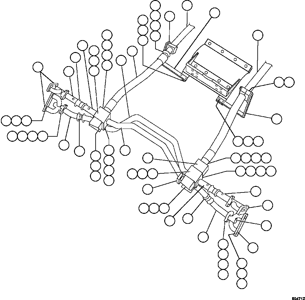 TUBE (SEE REF NO 32 ON FOLLOWING PAGE) EF5021 KOMATSU