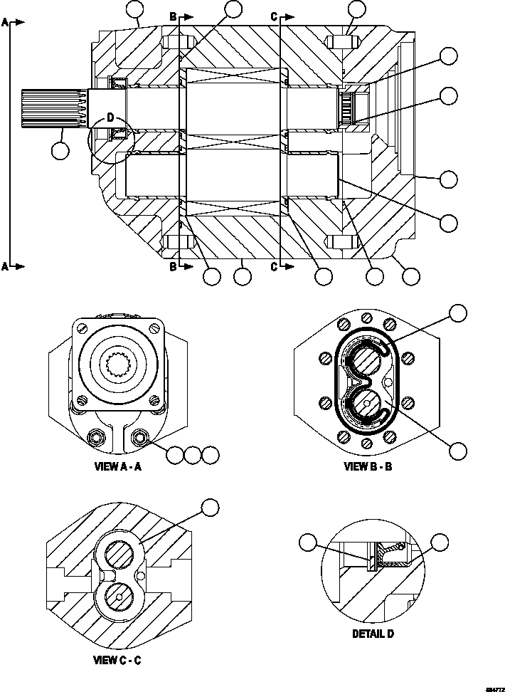 шпилька - 5/8" - 11NC X 8.60 XA2484 KOMATSU