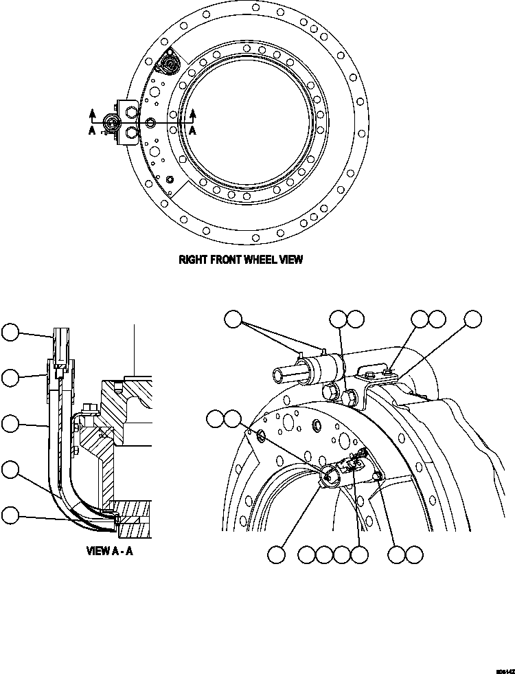 NOTE: (1) INCLUDED IN MK4197 SPEED SENSOR GUARD KIT. MK4197 KOMATSU