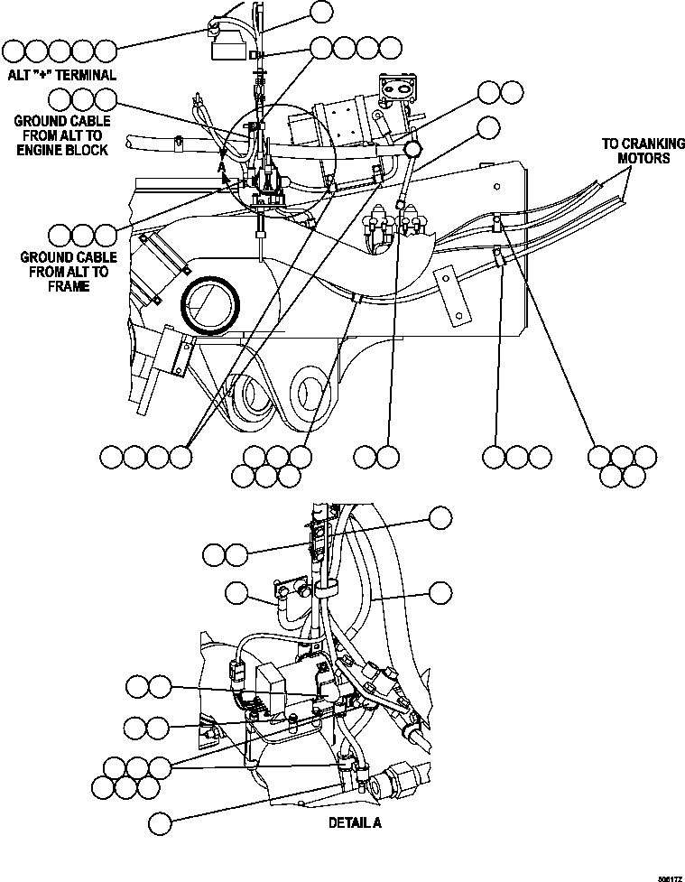 HARNESS, ENGINE (3) EJ8331 KOMATSU