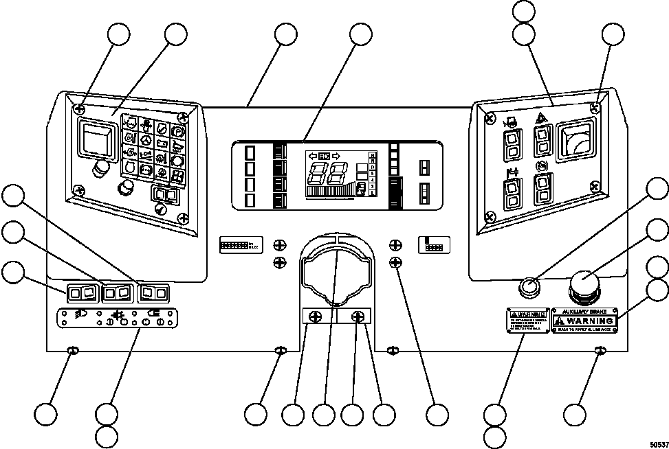 PANEL, DASH - MAIN EH4119 KOMATSU