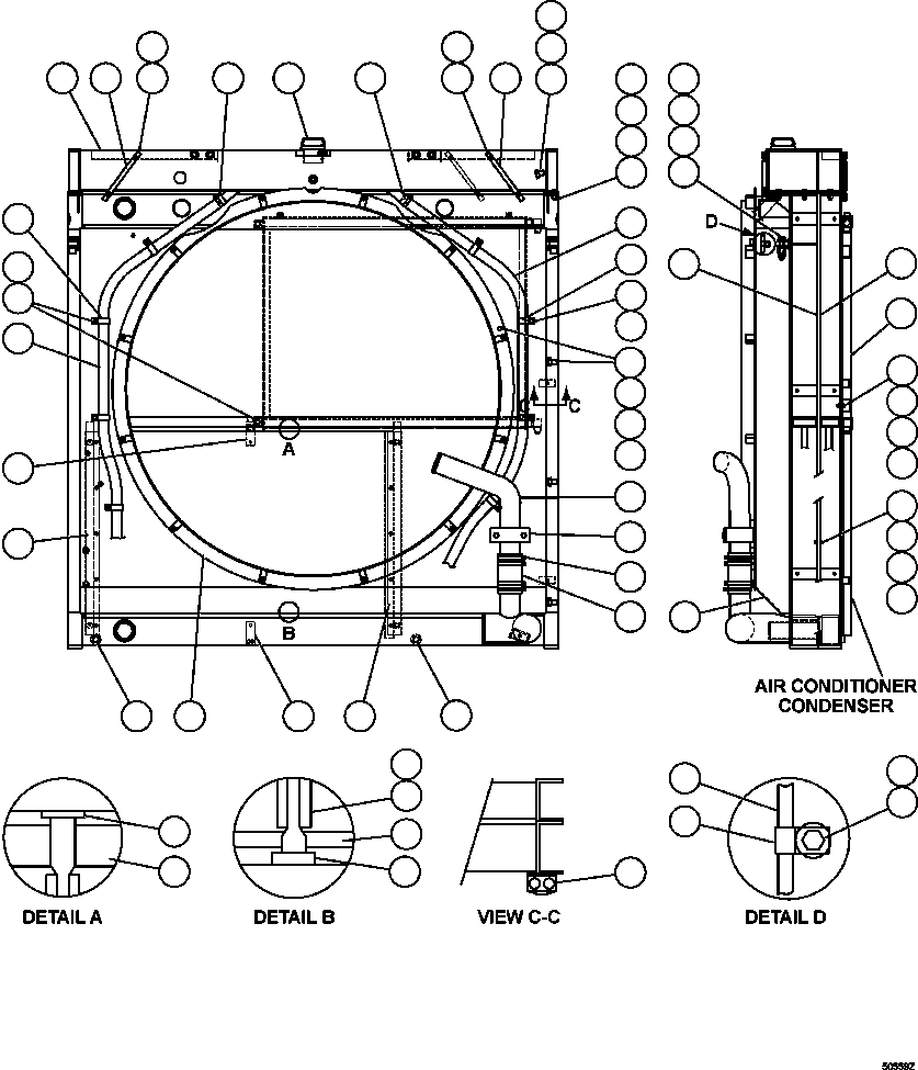 HOSE (4) XA3552 KOMATSU