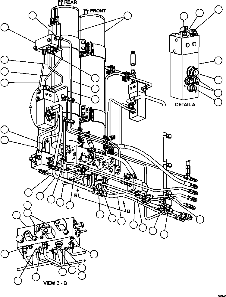 MANIFOLD, DISTRIBUTION (SEE INDEX) EF8006 KOMATSU