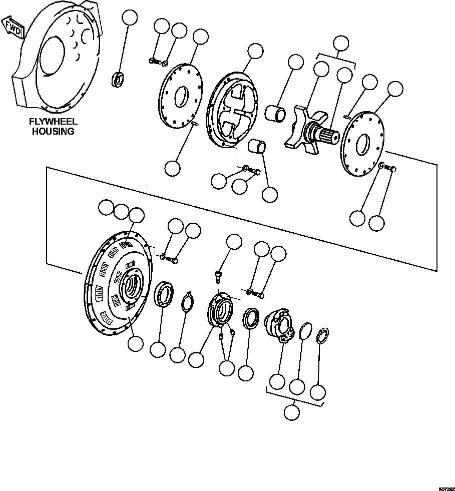 COUPLING ASSEMBLY (1) 562-01-32713 KOMATSU