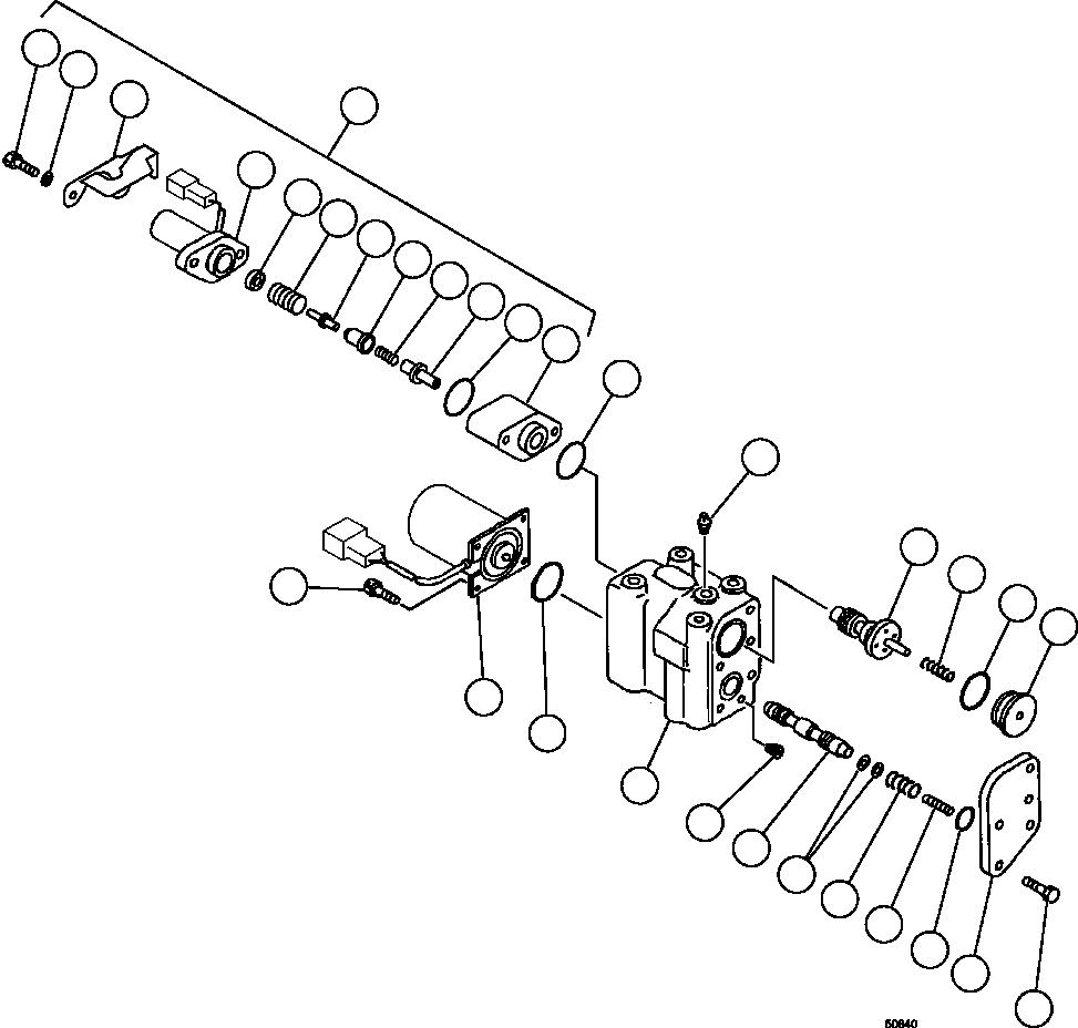 Винт с головкой - M8 01252-80860 KOMATSU