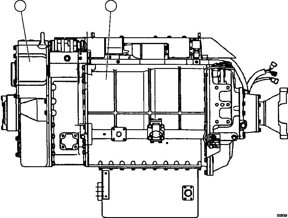 TRANSMISSION ASSEMBLY (1) 562-15-41003 KOMATSU