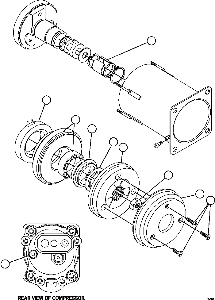 (3) INCLUDED IN XA3358 CLUTCH AND PULLEY KIT. XA3358 KOMATSU