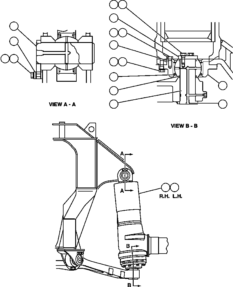 SUSPENSION ASSEMBLY - R.H. EG7930 KOMATSU