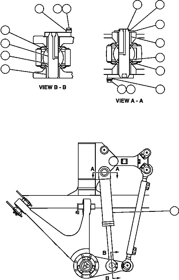STEERING CYLINDER ASSEMBLY (SEE FIG 50022) EG0428 KOMATSU
