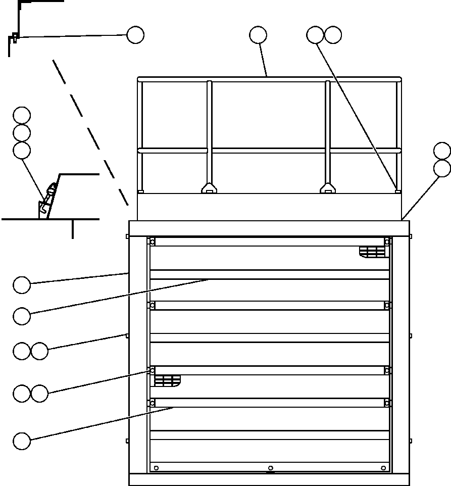 GRILLE, LOWER EF6434 KOMATSU