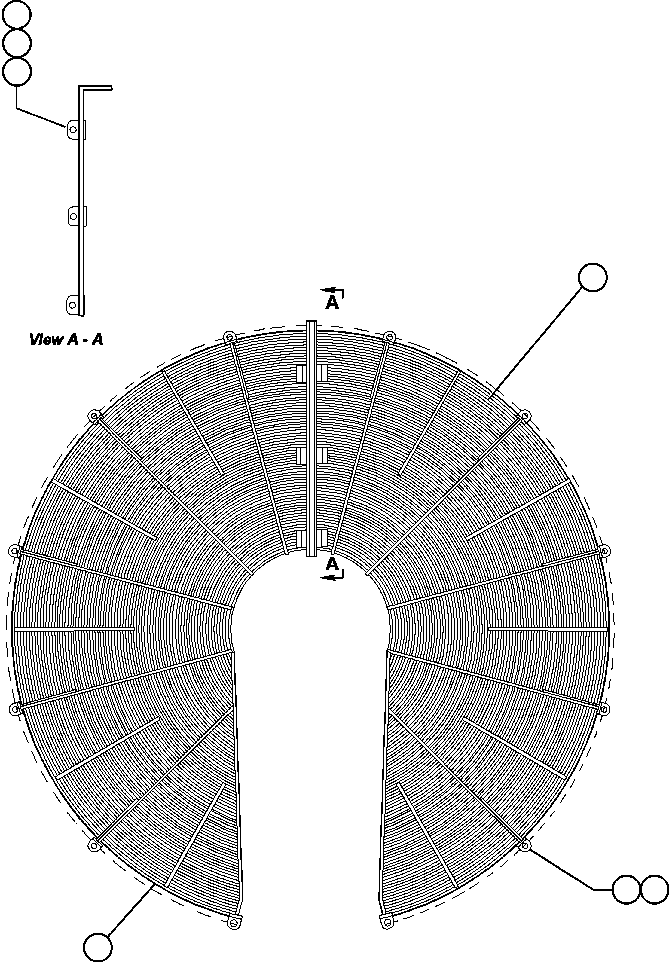 GUARD, FAN - R.H. EG3522 KOMATSU