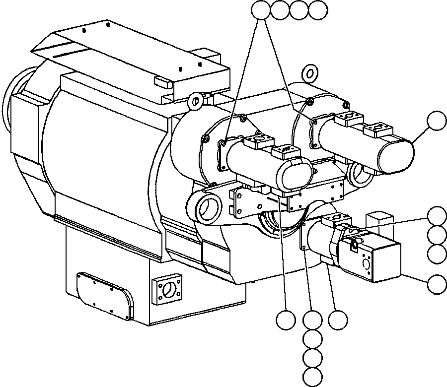 PUMP GEAR (BRAKE) (SEE INDEX) (1) PB9519 KOMATSU