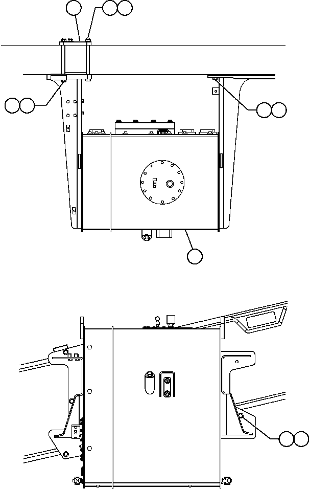 HYDRAULIC TANK ASSEMBLY (SEE FIG 50082) EF5004 KOMATSU