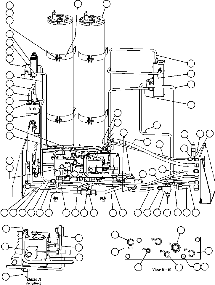 ACCUMULATOR ASSEMBLY (SEE INDEX) EG6166 KOMATSU