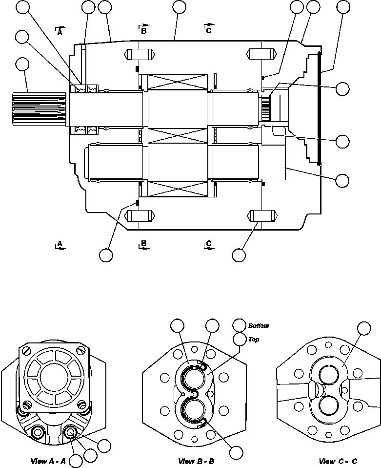 NOTE: (1) INCLUDED IN SEAL KIT BF3218. BF3218 KOMATSU