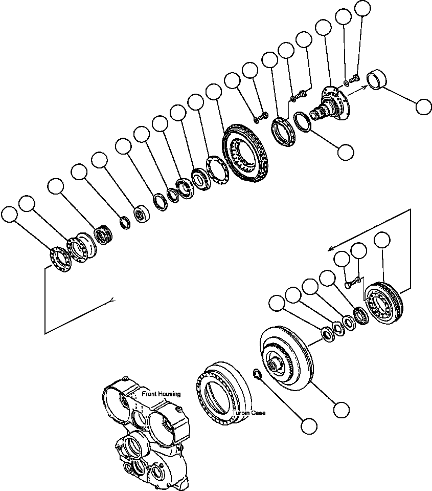 TORQUE CONVERTER ASSM (1) 562-13-41002 KOMATSU