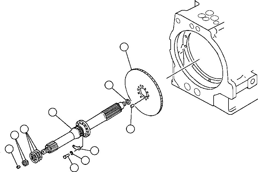 NOTE: (1) INCLUDED IN TRANSMISSION SERVICE 562-15-75130 KOMATSU