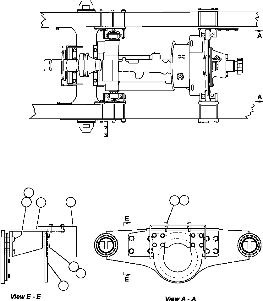 GUARD, DRIVESHAFT (2) EG7268 KOMATSU