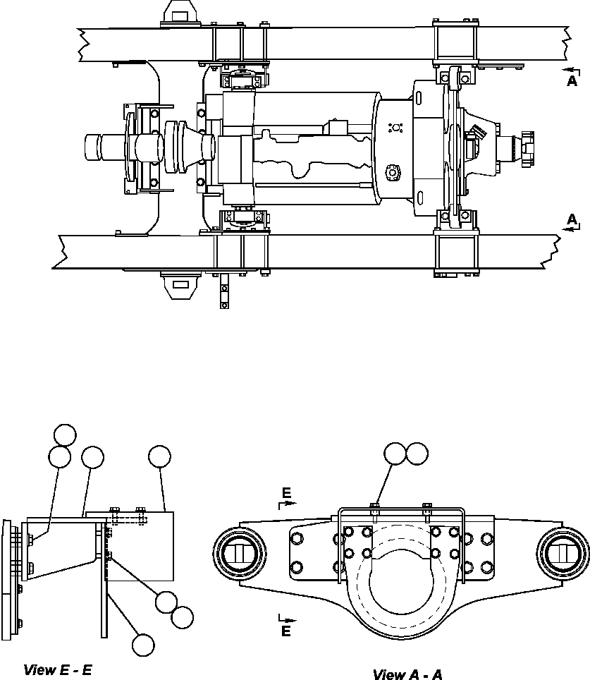 GUARD, DRIVESHAFT (1) EH3206 KOMATSU