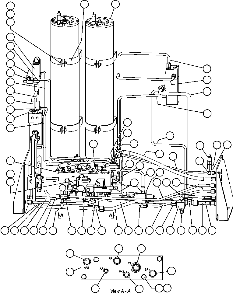 Трубка EH0053 KOMATSU