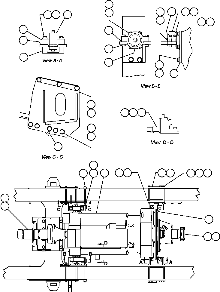 MOUNT, OUTER FRONT - R.H. EH8768 KOMATSU