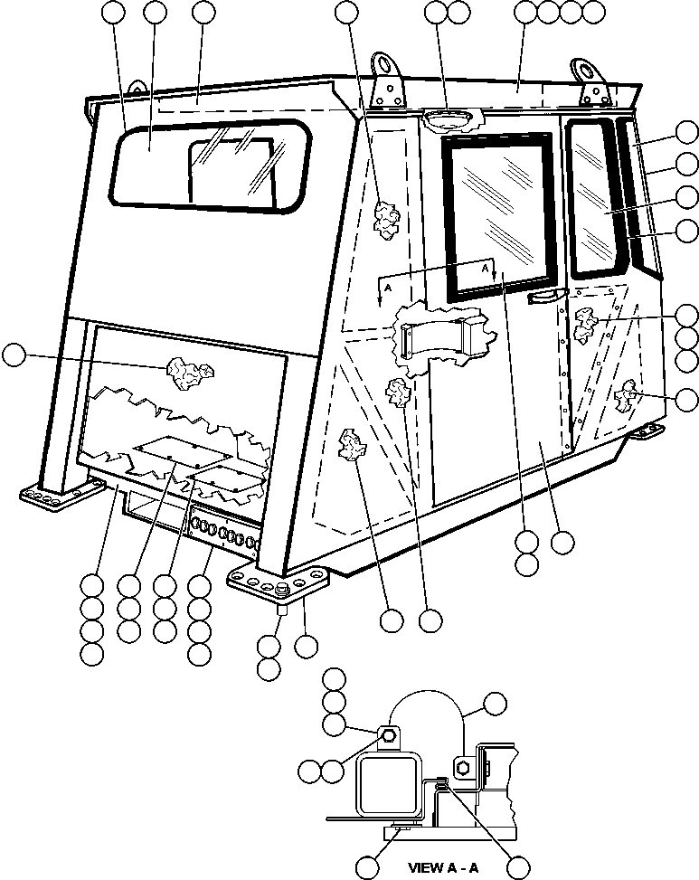 HARNESS, OPERATOR'S CAB EH5035 KOMATSU
