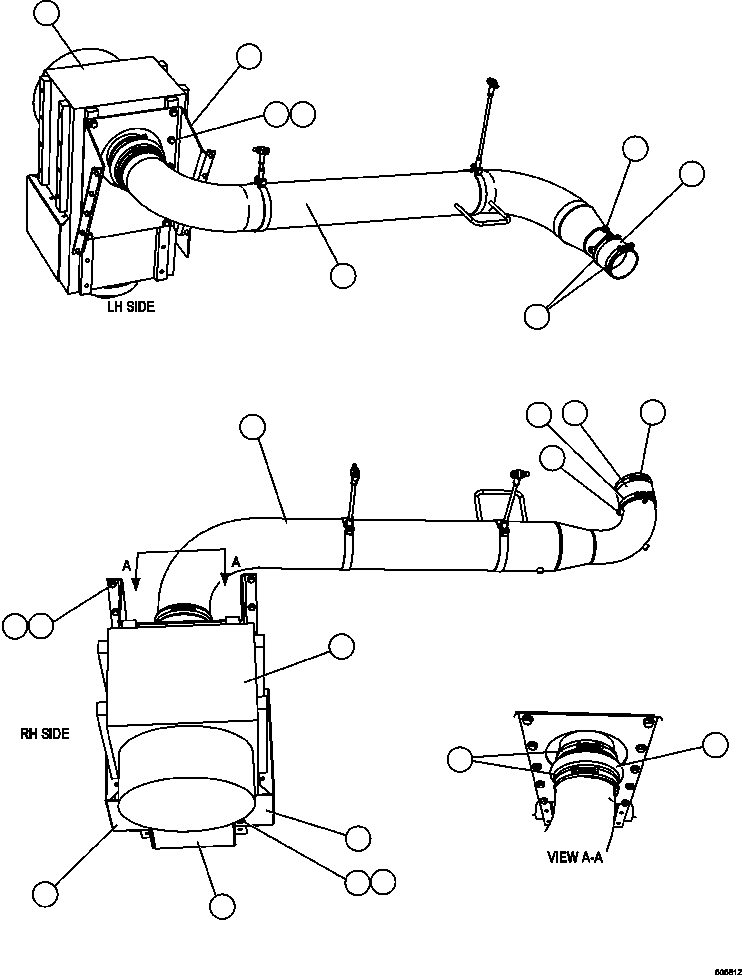 TUBE - R.H. EM1508 KOMATSU