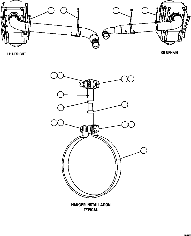 Резьбовая шпилька - 1/2" - 20NF X 2 3/4" EM1511 KOMATSU