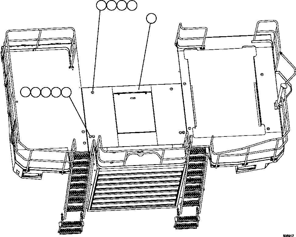 DECK, CENTER EL5849 KOMATSU