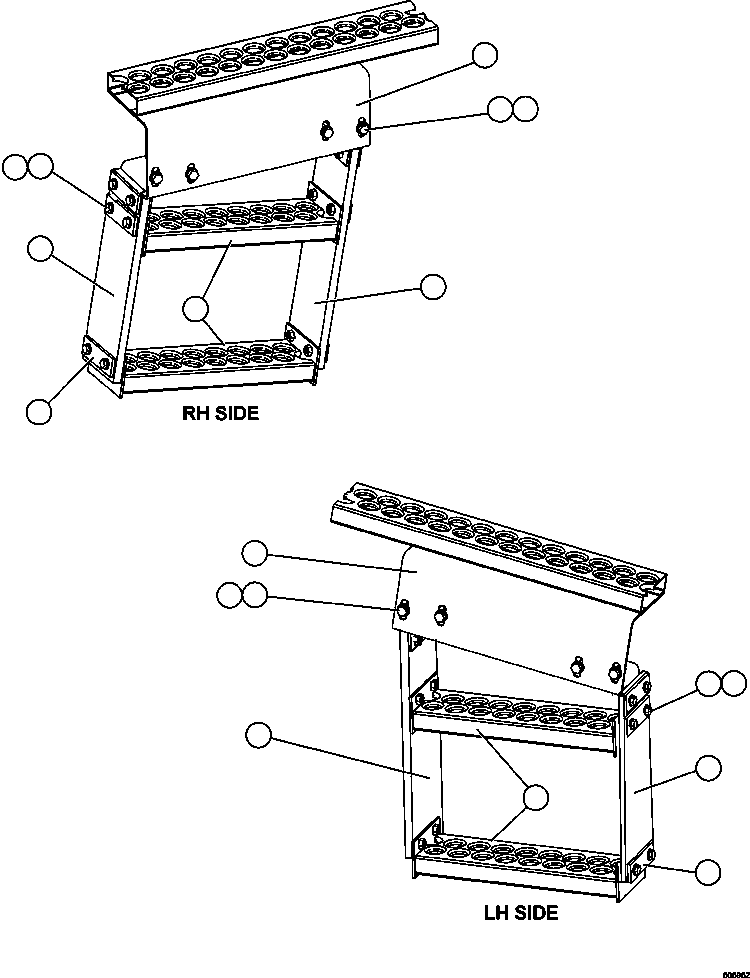 BRACKET, LH EL4552 KOMATSU