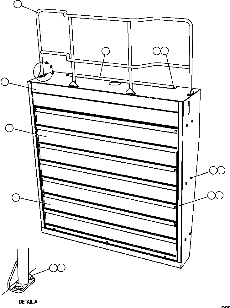 MOUNT, GRILLE EM2699 KOMATSU