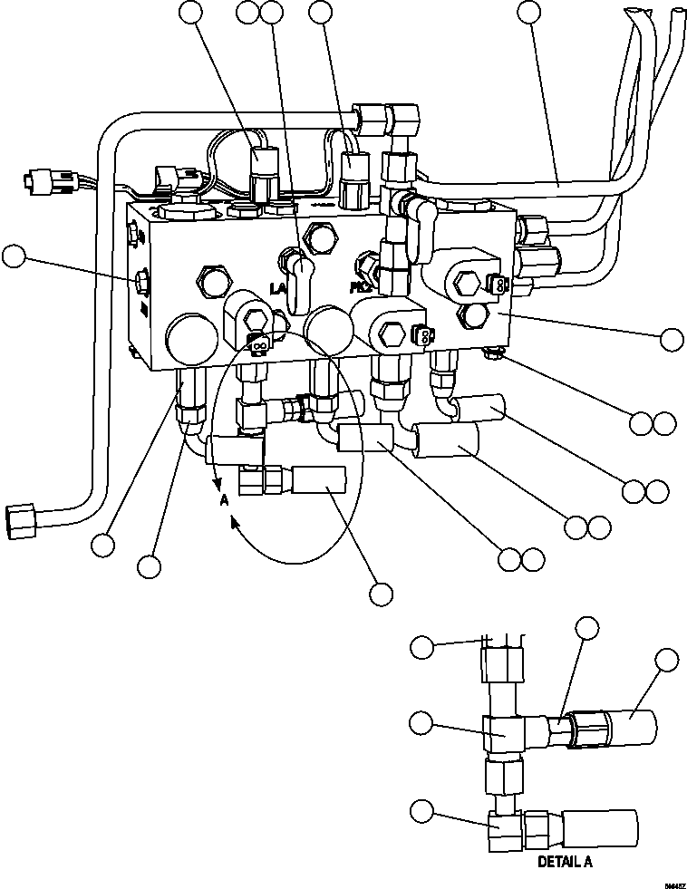 MANIFOLD, BRAKE (MAIN) (SEE INDEX) PC1056 KOMATSU