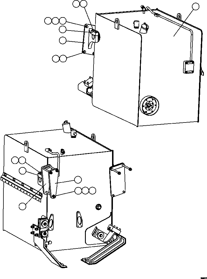 FUEL TANK (SEE FIG 50689) EM4158 KOMATSU