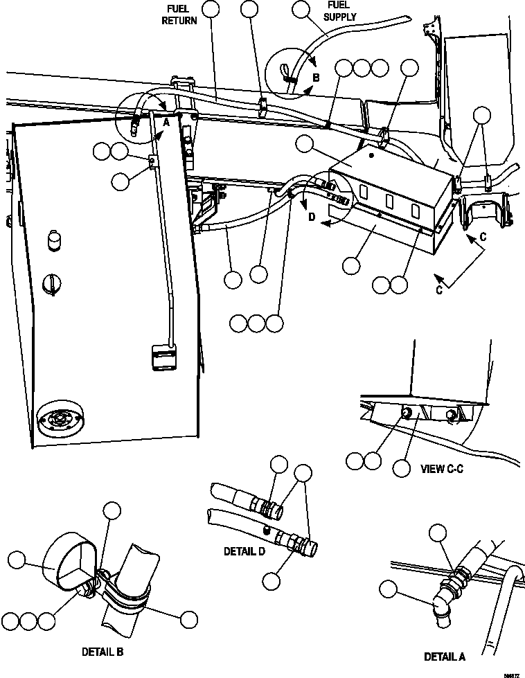 BRACKET, FILTER EM0416 KOMATSU