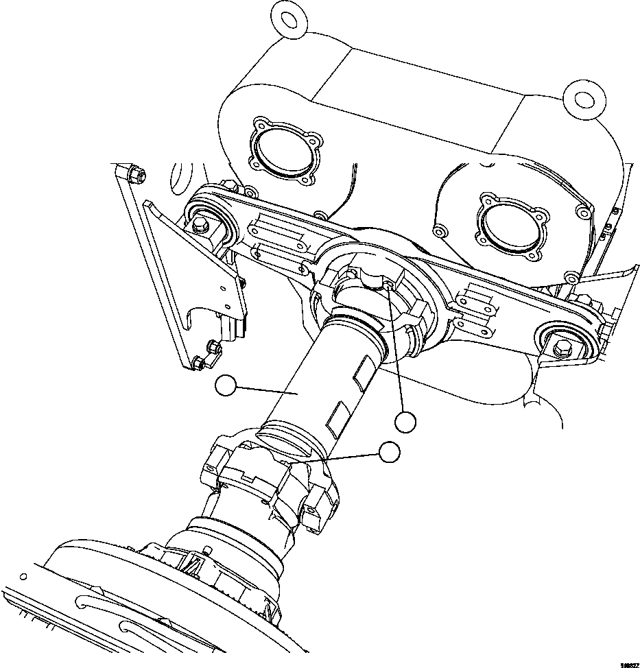 DRIVESHAFT, FRONT (SEE FIG 50528) 562-20-31901 KOMATSU
