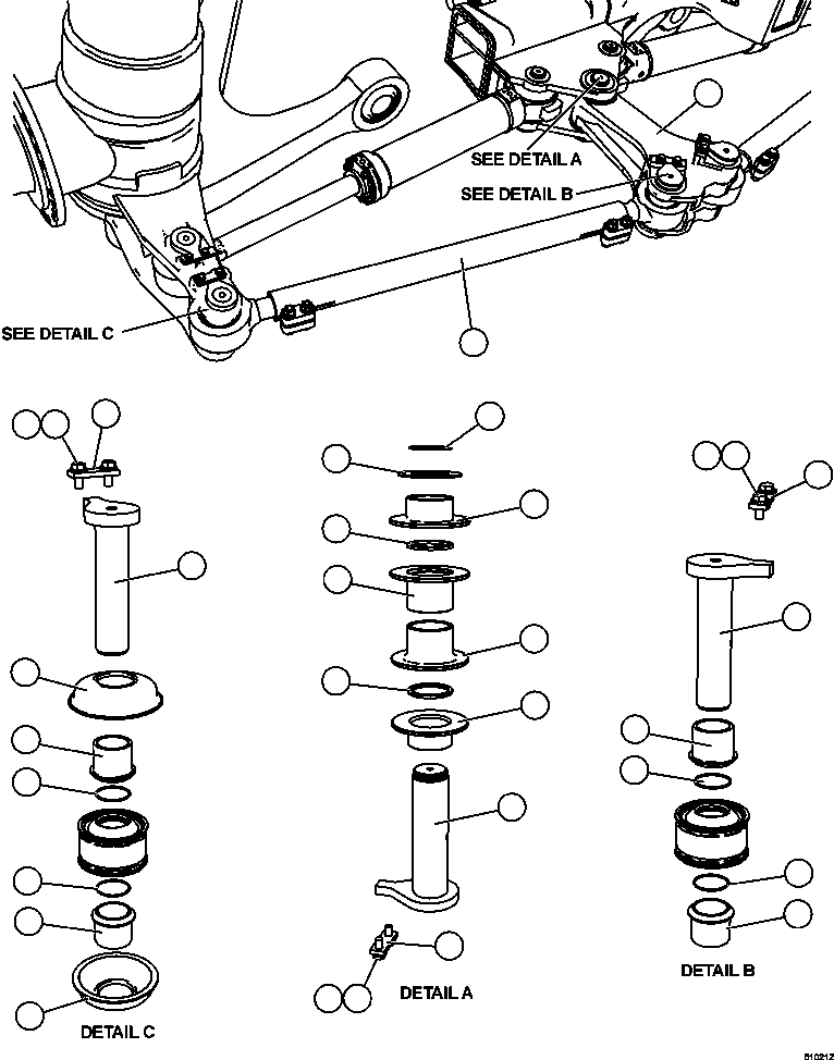TIE ROD ASSEMBLY (SEE INDEX) EL8338 KOMATSU